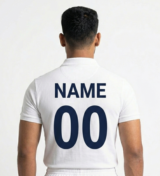 Half sleeve jersey with name and number printed tshirts