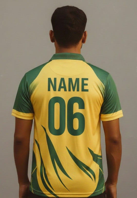 Half sleeve jersey with name and number printed tshirts