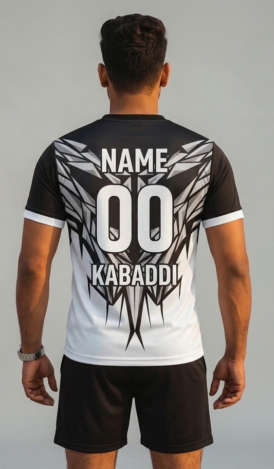 Kabaddi jersey with name and number royal blue and red kabaddi set (Copy)