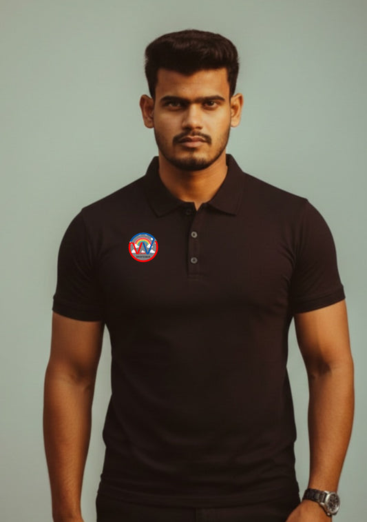 Half sleeve jersey with name and number printed tshirts black