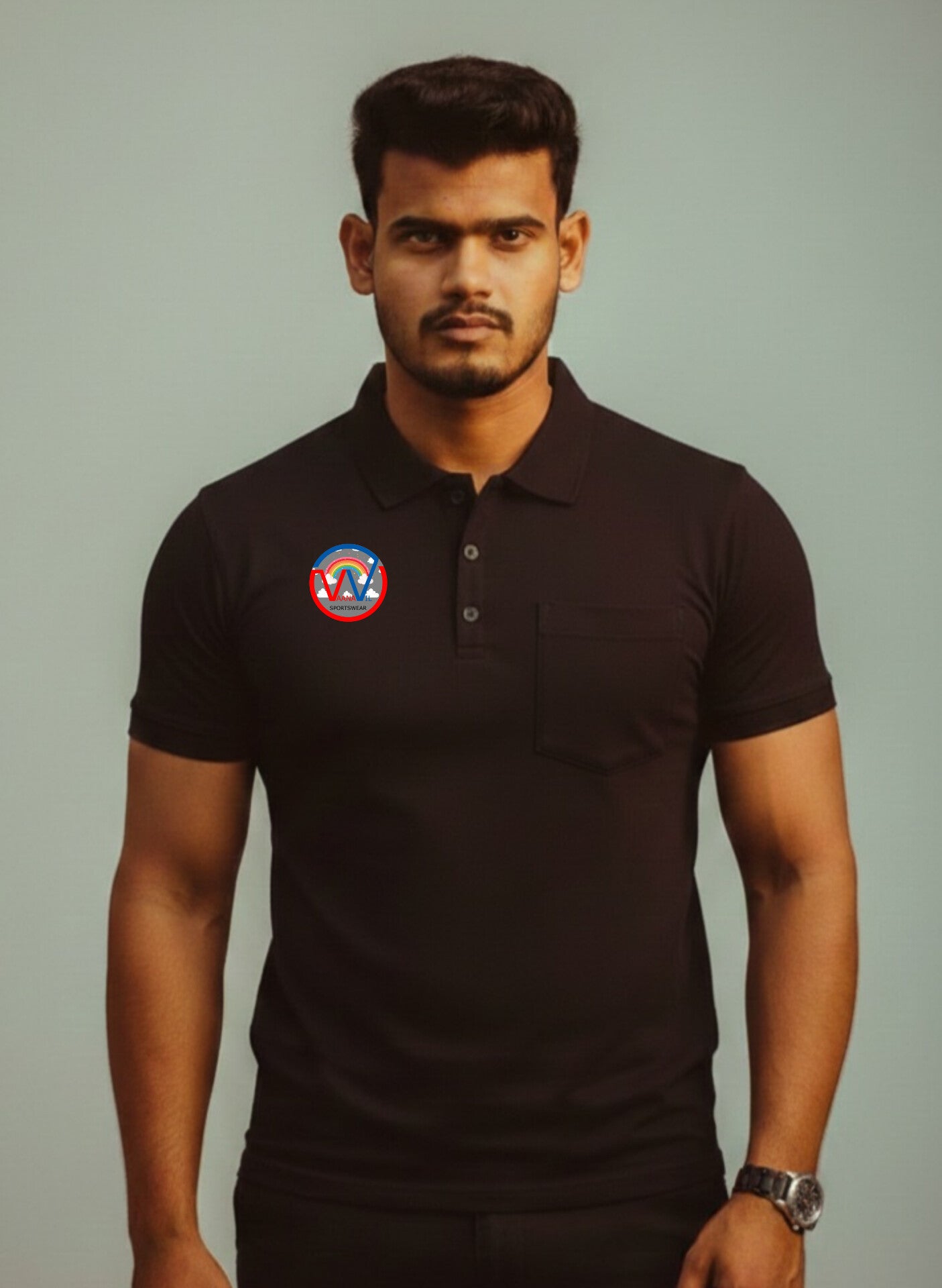 Half sleeve jersey with name and number printed tshirts black