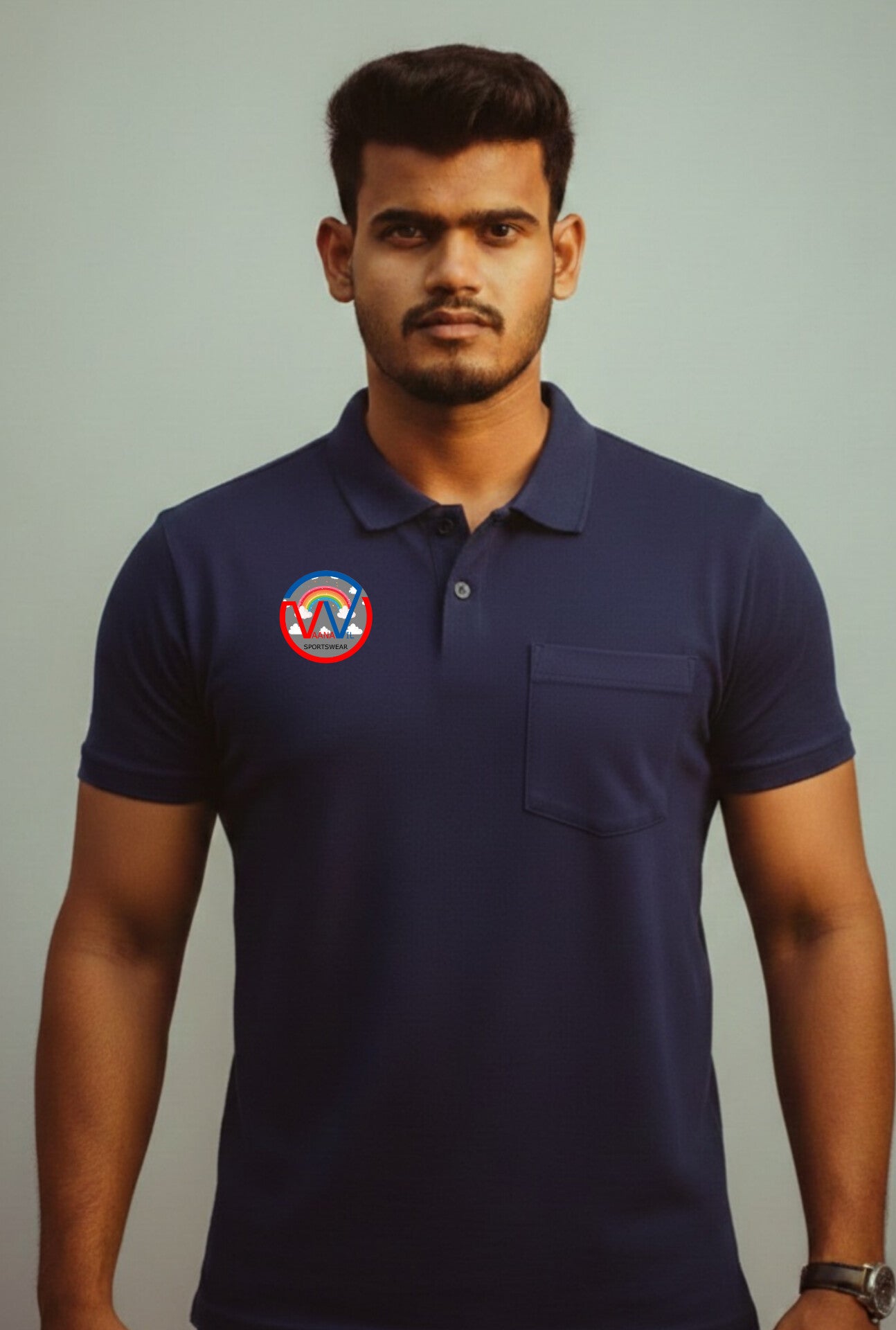 Half sleeve jersey with name and number printed tshirts navy blue